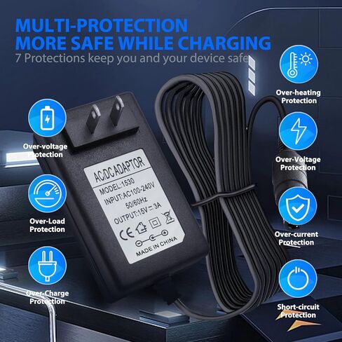 Draw a dragon 15V 3A Speaker Charger for Turtlebox Gen 2 & Gen 3: Loud! Outdoor Portable Bluetooth 5.0 Speaker Power Supply Cord Adapter Charging Cable Replacement 6.6ft Wire in Kuwait