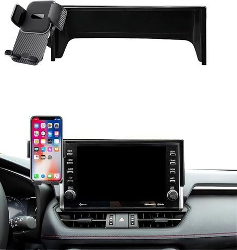 Car Phone Holder for Toyota RAV4 2022 Accessories 9 Inch Screen Fixed Clip Cell Phone Mount Hands-Free 360 Degree Rotation in Kuwait