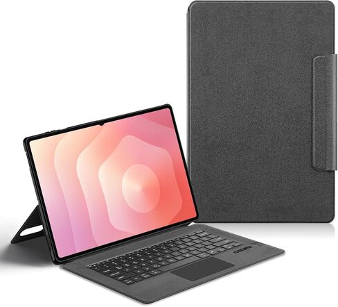 حافظة لوحة المفاتيح متوافقة مع جهاز Samsung Galaxy Tab S11 Ultra 5G 14.6 بوصة 2025 SM-X930/X936B، غطاء نحيف للوحة المفاتيح اللاسلكية Tab S11 Ultra 14.6 بوصة (تخطيط لوحة مفاتيح QWERTY الإنجليزية) غير قابلة للفصل in Kuwait