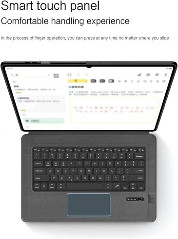 حافظة لوحة المفاتيح متوافقة مع جهاز Samsung Galaxy Tab S11 Ultra 5G 14.6 بوصة 2025 SM-X930/X936B، غطاء نحيف للوحة المفاتيح اللاسلكية Tab S11 Ultra 14.6 بوصة (تخطيط لوحة مفاتيح QWERTY الإنجليزية) غير قابلة للفصل in Kuwait