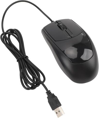 FOSA 1200 DPI Ergonomic Wired Gaming Mouse, Silent Click USB Mouse for Office and Laptop, Designed for Comfort and Efficiency, Compatible with Desktops and Laptops in Kuwait