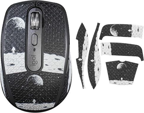 ملصق شريط قبضة الماوس من أجل Logitech MX Anywhere 3S/3 ماوس ألعاب لاسلكي مضاد للانزلاق ذاتي اللصق، مقطوع مسبقًا، مقاوم للعرق (نمط الأرض) in Kuwait