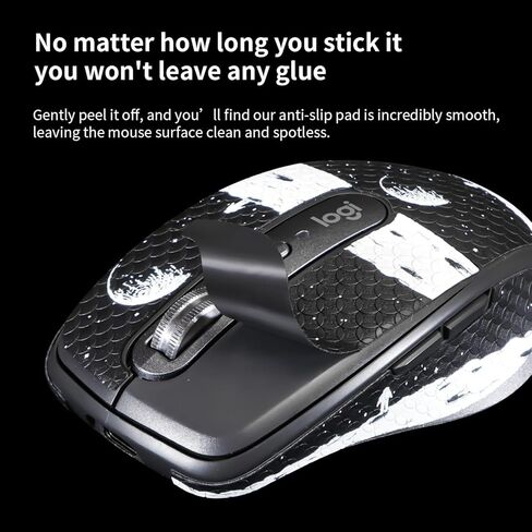 ملصق شريط قبضة الماوس من أجل Logitech MX Anywhere 3S/3 ماوس ألعاب لاسلكي مضاد للانزلاق ذاتي اللصق، مقطوع مسبقًا، مقاوم للعرق (نمط الأرض) in Kuwait