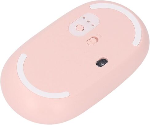Bluetooth Mouse, Rechargeable Cordless Mouse, 1600 DPI Slim Laptop Mouse, Ergonomic Computer Mouse for Laptop Desktop Tablet Phone (Pinkish) in Kuwait