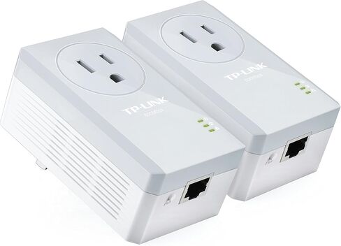 تي بي لينك AV500 باورلاين مع منفذ الطاقة عبر مجموعة المبتدئين (TL-PA4010P KIT) in Kuwait