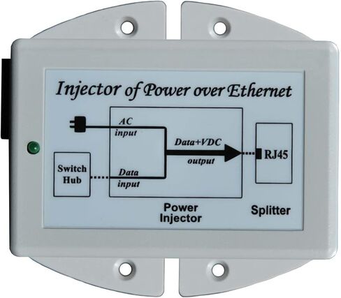 TP-POE-24-100-240VAC Input, 24V PoE Injector, 19W, with US Power Cord in Kuwait
