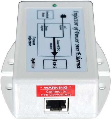 TP-POE-24-100-240VAC Input, 24V PoE Injector, 19W, with US Power Cord in Kuwait