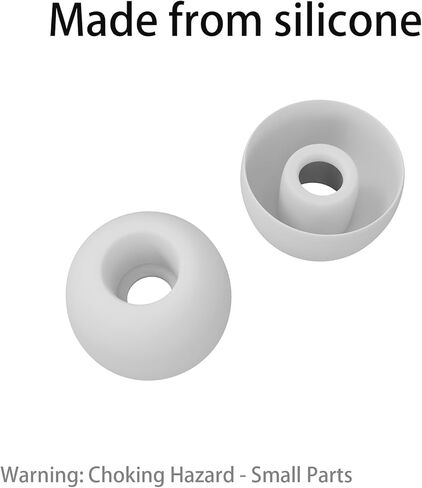 [8 أزواج] أطراف أذن بديلة لسماعات Samsung Galaxy Buds Pro R190، مع مجموعة تنظيف 3 في 1، أطراف أذن من السيليكون (XS/S/M/L) باللون الأبيض in Kuwait