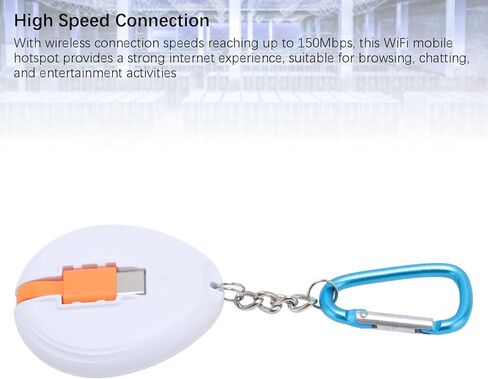 Yoidesu 4G Mobile Hotspot، راوتر واي فاي محمول مع فتحة بطاقة SIM ومزود بمنفذ USB، سهل الاستخدام، اتصال عالي السرعة 150 ميجابت في الثانية لتصفح السفر والدردشة والترفيه in Kuwait