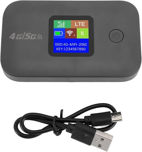 جهاز التوجيه المحمول 4G LTE Mobile Hotspot مع بطارية 3000 مللي أمبير في الساعة لـ 8-10 مستخدمين في المنزل والمكتب والسفر (الإصدار الآسيوي) in Kuwait