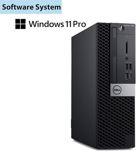 كمبيوتر مكتبي Dell Optiplex 7050 SFF | كور i5-7500، 4 كور| ذاكرة وصول عشوائي DDR4 سعة 8 جيجابايت | 256 جيجا اس اس دي | يو اس بي واي فاي + بلوتوث | ويندوز 11 برو | لوحة المفاتيح والماوس (متجدد) in Kuwait