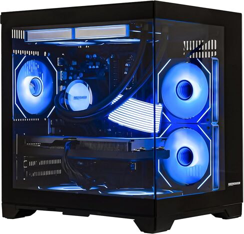 Panorama Gaming PC Desktop Computer - AMD Ryzen 7 5700X 3.4GHz, NVIDIA RTX 3050 6G, 16GB DDR4 RAM 3200, 1TB M.2 PCIE + 1TB SATA SSD, 650W PSU, 240mm AIO, 11AC Wi-Fi, Windows 11 64-bit in Saudi Arabia