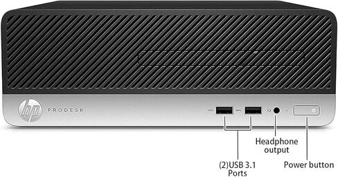 HP ProDesk 400 G5 SFF Desktop PC, Core i3-8100 Processor 3.6GHz, 8GB RAM, 256GB SSD, Keyboard Mouse, USB WiFi+BT, Windows 11 Pro (Renewed) in Kuwait