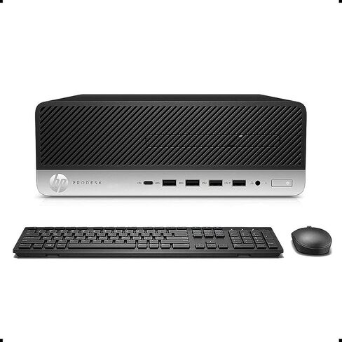 HP 600 G4 SFF Desktop Intel i5-8400 حتى 4.00 جيجا هرتز 32 جيجا DDR4 جديد 512 جيجا NVMe SSD مدمج AX210 Wi-Fi 6E BT شاشة مزدوجة تدعم لوحة المفاتيح اللاسلكية والماوس Windows 11 (متجدد) in Kuwait