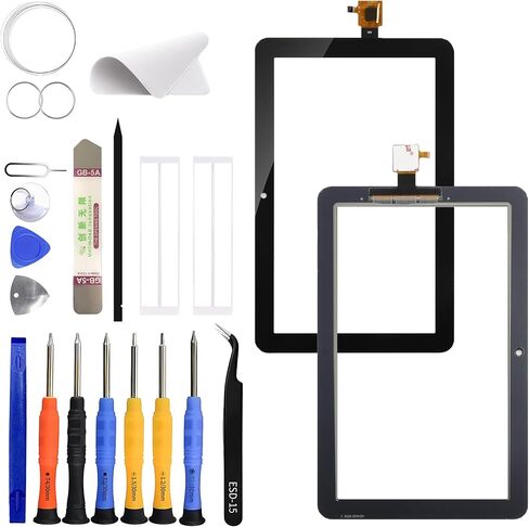 بديل جديد لمحول رقمي لشاشة اللمس متوافق مع Kindle Fire 7 الجيل الثاني عشر 2022 [مع وظيفة اللمس] مع مجموعة أدوات إصلاح متخصصة. (لا يوجد محول رقمي LCD) - مع لاصق OCA in Kuwait