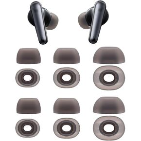 Replacement Ear Tips for Soundcore by Anker Liberty 4 NC Earbuds, Not for Other Models, Silicone Earbuds Tips, 6Pairs (S/M/L) Black in Saudi Arabia