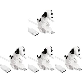 HOMSFOU Funny Humping Dog USB Charger Cable 4-Pack Portable Fast Charging Phone Cord with Creative Dog Design for Home and Office in Saudi Arabia