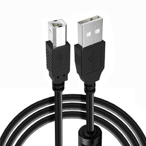 كابل الطابعة 8125e سلك USB 2.0 لـ HP OfficeJet Pro 8125e، 9125e، 8139e، 9135e، 9730e، 8135e، 8015e، 9015e، لـ HP DeskJet 2855e، 2827e، 4255e، 4155e، 4227e، طابعة 2755، 4158 (5 قدم) in Kuwait