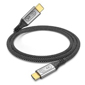Bkduice USB C Monitor Display Cable 3FT, 4K USB C 3.2 Gen 2x2 Video Cable, 20Gbps High Speed Data Transfer, 240W PD Fast Charging Compatible for iPhone 17/16, MacBook, CarPlay, Portable Monitor in Kuwait