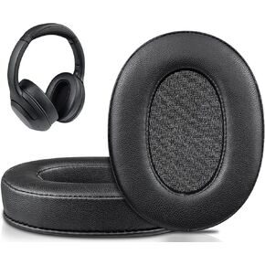 SOULWIT Lambskin Earpads for Sony WH-XB900N/WH-CH710N/WH-CH720N/WH-RF400/MDR-RF895RK Headphones, Ear Pads Cushions with High Density Foam - Black in Kuwait
