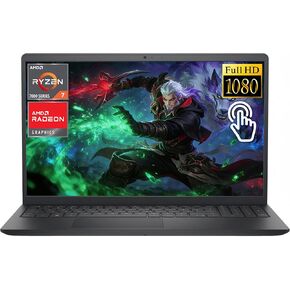 كمبيوتر محمول Dell Inspiron مقاس 15.6 بوصة بشاشة لمس FHD، ومعالج AMD Ryzen 7 7730U ثماني النواة (يصل إلى 4.5 جيجا هرتز، Beat i7-1355U) وذاكرة الوصول العشوائي سعة 32 جيجا بايت ومحرك أقراص SSD سعة 1 تيرابايت، وكمبيوتر AMD Radeon Graphics Win11 لألعاب الأعما in Kuwait