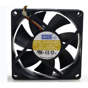 DASA0820B2U 80x80x20mm 12V 7.2W 0.60A AVC 8CM 4-Wire Cooling Fan in Kuwait