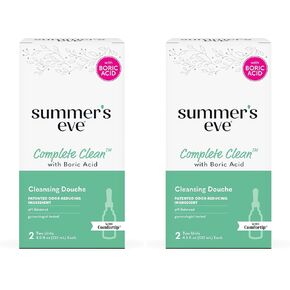 Summer's Eve Feminine Douche, Complete Clean Odor Reduction with Boric Acid Complex, 2 Units, 4.5 oz Each in Kuwait