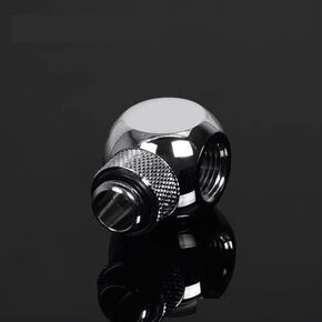 بارو G1/4 بوصة تركيب فاصل كتلة دوار ذو 3 اتجاهات - فضي (TX3T-A01-Silver) in Kuwait