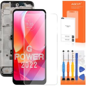 AGCUT for Moto G Power 2022 Screen Replacement for Moto G Power 2022 LCD Display XT2165 XT2165-5 LCD Digitizer Touch Screen Assembly Repair Parts with Frame in Kuwait