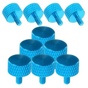NUOBESTY 30pcs M3x8 Blue Knurled Thumb Screws for PC Case Adjustable Hand-Turn Aluminum Alloy Screws Compatible Computer Cover Power Supply and Pci Slots in Kuwait