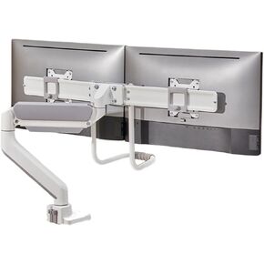 Monitor Arm Dual Monitor Desk Mount, Adjustable Gas Spring Monitor Arm for 2 Screens up to 32 inches, 17.6lbs, Sliding VESA Plates with Clamp and Grommet Base Monitor Mount Arm in Saudi Arabia
