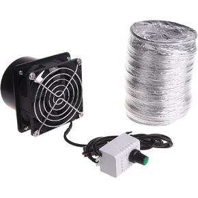 USB Adjustable Speed Air Ventilation Blower Inline Fan Window Exhauster Toilet Kitchen Exhaust Power Tool Fuming Extractor Pipe Duct Exhaust Ventilation USB Powered in Saudi Arabia