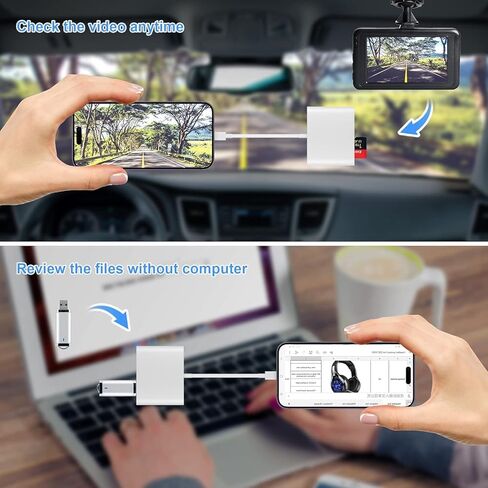 3-in-1 USB-C SD Card Reader for Mac, with SD, TF, and USB Port, High-Speed Data Transfer in Kuwait