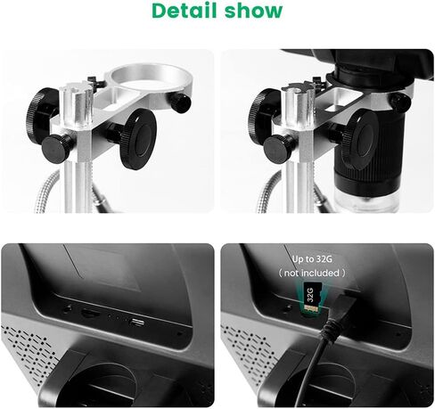 8.5 Inch Microscope 1080P Adjustable LCD Display Microscope for Soldering Industrial Maintenance in Kuwait