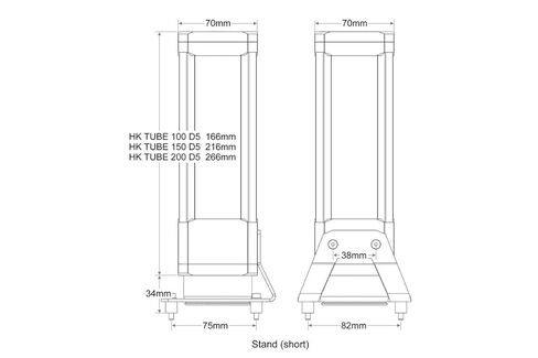 Watercool HEATKILLER® Tube - 120mm Fan Adapter - Pair (30233) in Kuwait
