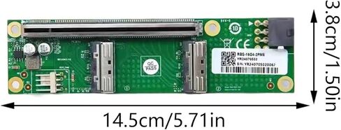 محول MCIOs إلى PCIe 5.0 لبطاقات الرسومات والشبكات لدعم التوافق مع فتحات X16 in Kuwait