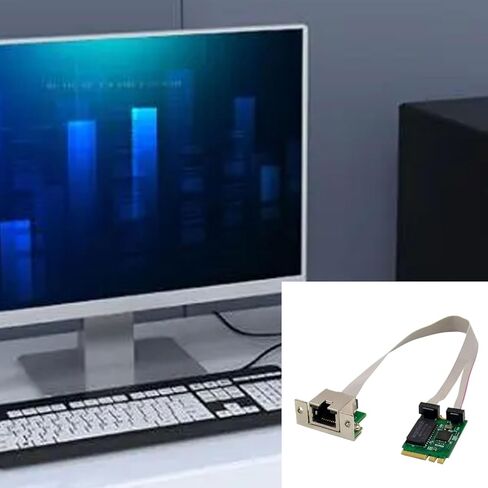محول شبكات M.2 RJ45 RTL8125BG Chip M بطاقة جيجابت إيثرنت / 1000 / 100Mbps PCIE Bus Card سهلة التركيب in Kuwait
