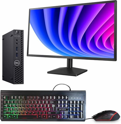 كمبيوتر Dell OptiPlex 3060 الصغير | انتل كور i5 الجيل الثامن سداسي النواة | 16 جيجا رام | 500 جيجا اس اس دي | ويندوز 11 برو | شاشة LCD مقاس 24 بوصة | WiFi + Bluetooth | (متجددة) in Kuwait