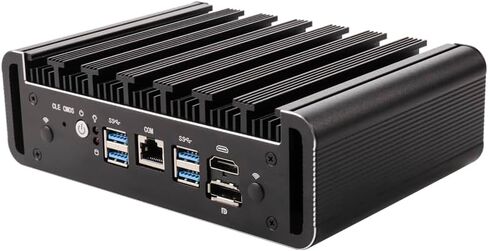 Mini PC Micro Firewall Appliance، OPNsense، VPN، Router PC، I5 1155G7، I7 1195G7، 6 x 2.5GbE I226-V، DP، HDMI، COM، مع مروحة، 0 RAM، 0 تخزين، Barebone No System (I5 1155G7، 16G RAM 128G SSD) in Kuwait
