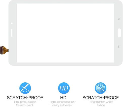 Touch Screen Replacement T380 for Samsung Galaxy Tab A 8.0 2017 (WiFi) SM-T380 Touch Glass Digitizer Panel (NO LCD) (White) in Kuwait