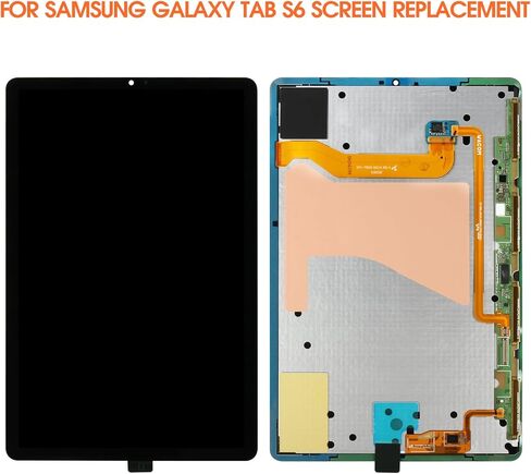 شاشة بديلة لشاشة الكمبيوتر اللوحي Samsung Galaxy Tab S6 لشاشة Samsung Tab S6 LCD SM-T860، SM-T865 أجزاء إصلاح مجموعة التحويل الرقمي التي تعمل باللمس (أسود) in Kuwait