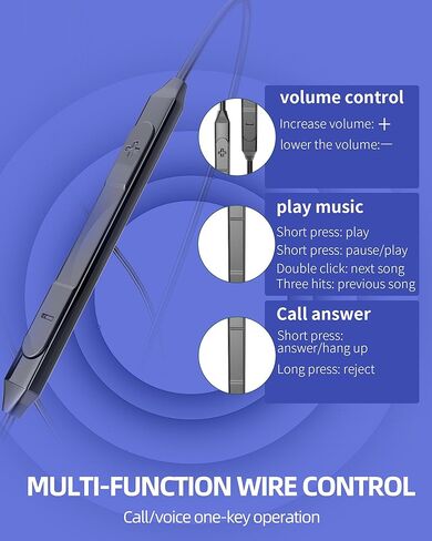 USB C Headphone with Microphone Type C Jack Earphones Wired Earbud (2Pack) Compatible for Samsung Galaxy S20 S21 S22 S23 Ultra Note 10 20 Z Flip Pixel 7 Pro Chromebook Computer Gaming Laptop in Kuwait