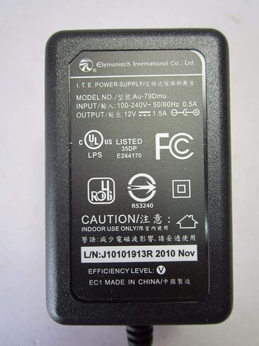 Genuine ELEMENTECH AU-79DMU Power Supply Adapter 12VDC--1.5A in Kuwait
