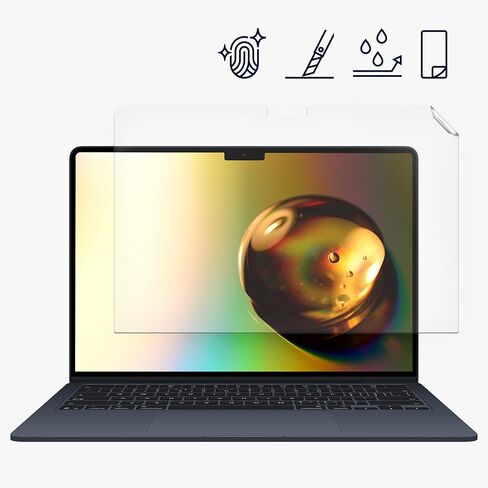 واقي شاشة kwmobile لجهاز Apple Macbook Air 15 M4 2025 A3241 بوصة واقي شاشة - فيلم عرض غير لامع - حماية للكمبيوتر المحمول مضادة للوهج ومضادة للانعكاس in Kuwait