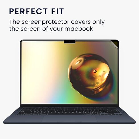 واقي شاشة kwmobile لجهاز Apple Macbook Air 15 M4 2025 A3241 بوصة واقي شاشة - فيلم عرض غير لامع - حماية للكمبيوتر المحمول مضادة للوهج ومضادة للانعكاس in Kuwait