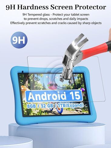 2-Pack Screen Protector for ZZB ZB10 10 inch Tablet, 9H Hardness Tempered Glass, Anti-Fingerprint,Anti-Scratch, Easily Installation & HD Clear in Kuwait