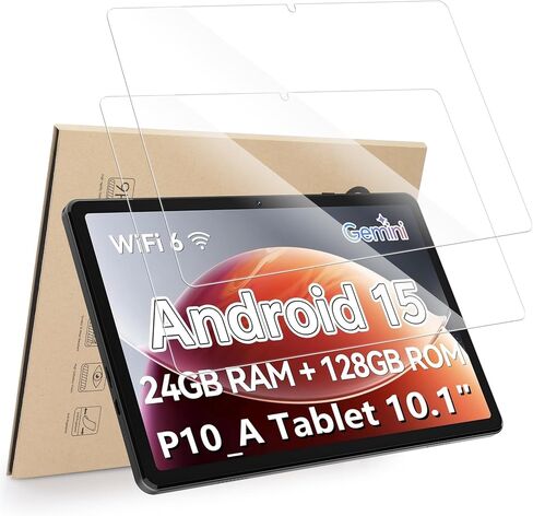 واقي شاشة Hianjoo مكون من قطعتين متوافق مع SHARECLOUD P10_T / Frameflow P10_A Tablet 10.1 بوصة، زجاج مقسى [وضوح HD] [9 صلابة] [مضاد للخدش] [سهل التركيب] in Kuwait
