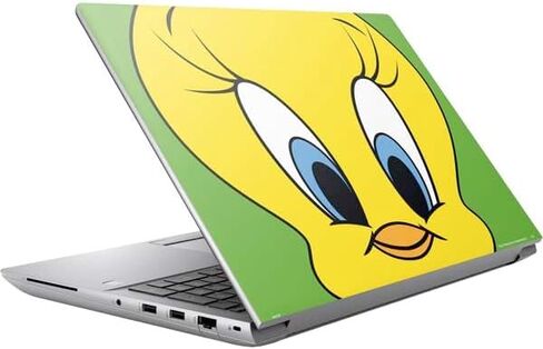 Skinit Decal Laptop Skin Compatible with HP ZBook Fury 16 G10 - Officially Licensed Looney Tunes Tweety Bird Zoomed in Design in Kuwait