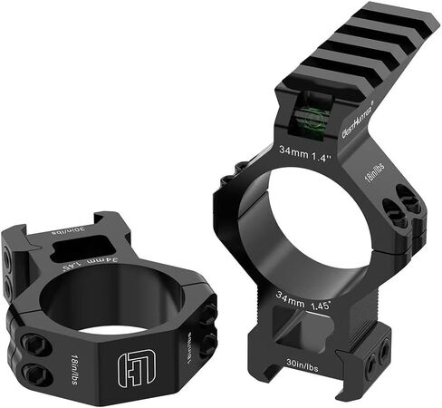 حلقات نطاق Picatinny الدقيقة من WestHunter Optics يتم تركيبها مع سكة ​​Picatinny ذات مستوى الفقاعات| أنبوب 1 بوصة و30 مم و34 مم in Kuwait