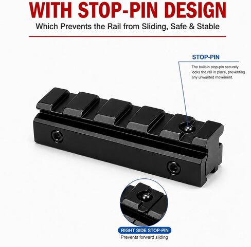 Gotical | 11mm to 20mm Removable Adapter Bracket for Single Picatinny/Weaver Rail Mount in Kuwait